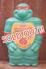 画像: ct-261014-02 TEENAGE MUTANT NINJA TURTLES (TMNT) / Delicious 1990 COOKiES Container "Raphael"