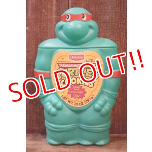 画像: ct-261014-02 TEENAGE MUTANT NINJA TURTLES (TMNT) / Delicious 1990 COOKiES Container "Raphael"