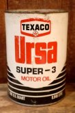 画像1: dp-260901-92 TEXACO 1970's Ursa SUPER-3 MOTOR OIL ONE U.S. QUART CAN