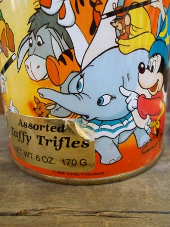 画像: ct-130305-34 Disney Characters / 70's Taffy Trifle Tin can