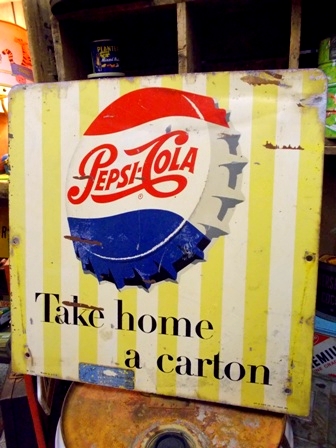 画像: dp-121216-05 Pepsi / 50's W-side metal sign