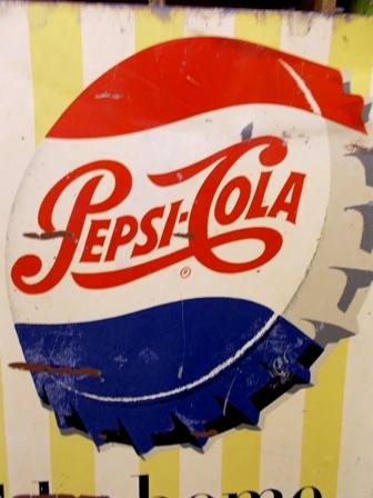画像: dp-121216-05 Pepsi / 50's W-side metal sign