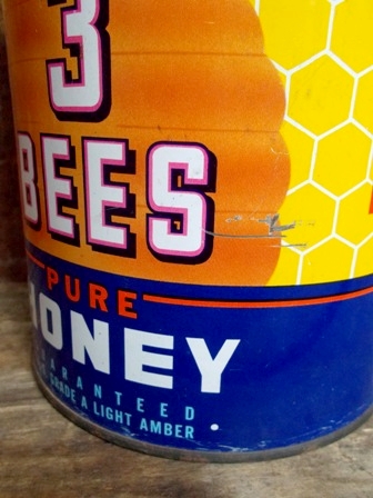 画像: dp-130116-05 3 Bees Pure Honey Tin Can