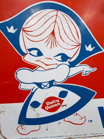 画像: dp-121009-05 Dairy Queen / 1962 W-side metal sign