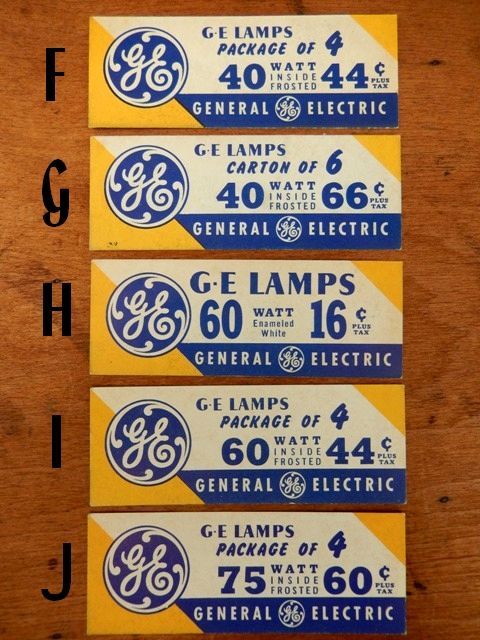 画像1: dp-425-02 General Electric / 50's Price tag