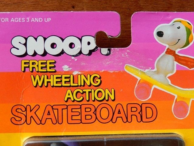 画像: ct-130115-27 Snoopy / 80's Free Wheeling Action Skateboard w/ Lucy