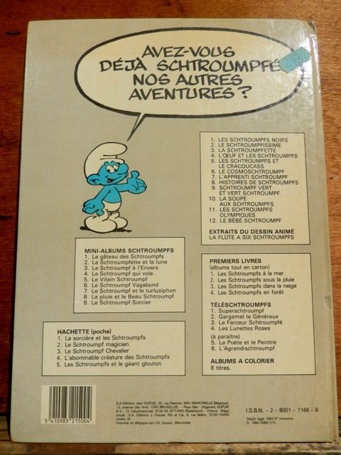 画像: ct-130928-01 Smurf / 80's Book "Le Bebe Schtroumpf"