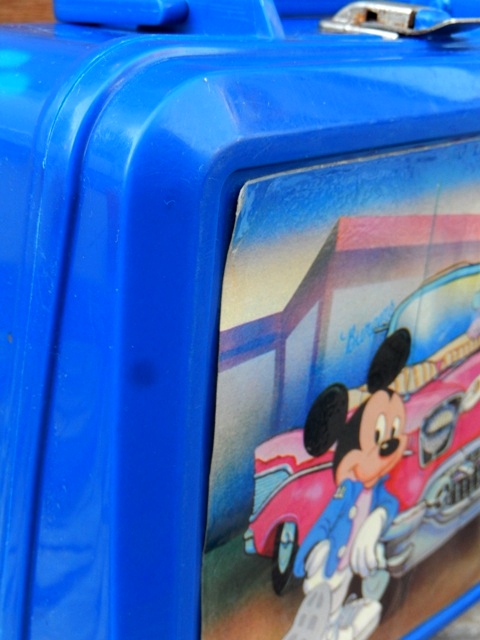 画像: ct-131121-11 Mickey Mouse & Minnie Mouse / Aladdin 90's Plastic Lunchbox
