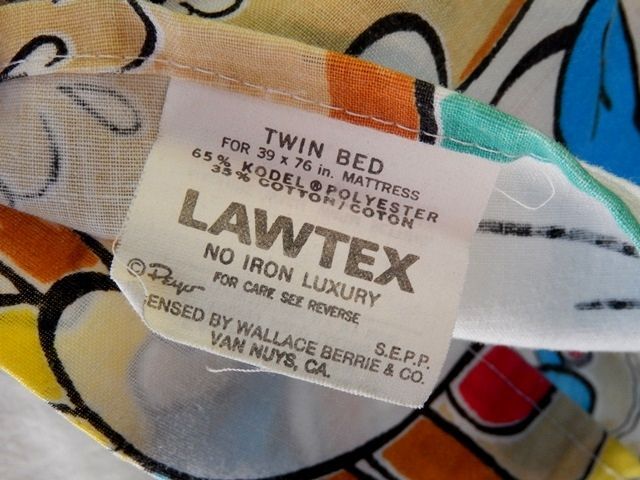 画像: ct-140415-13 Smurf / 80's Flat Sheet (Twin)