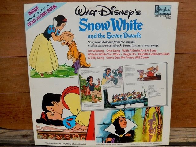 画像: ct-140510-22 Snow White and Seven Dwarfs / 70's Record & Book