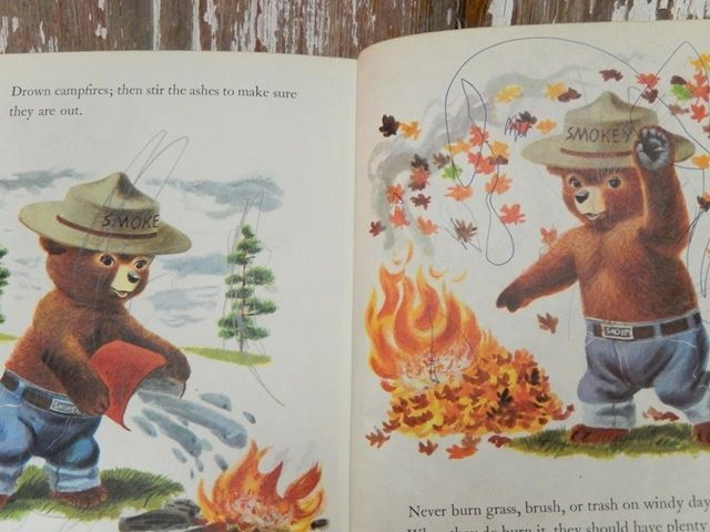 画像: bk-140610-05 Smokey Bear / 70's Picture Book