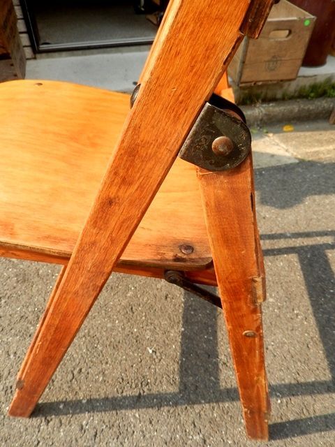 画像: dp-140702-10 Vintage Wood Folding Chair