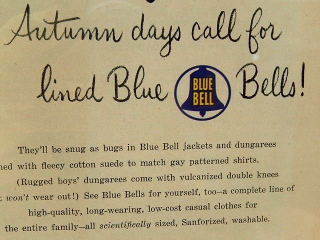 画像: ad-140702-02 Blue Bell / Vintage AD