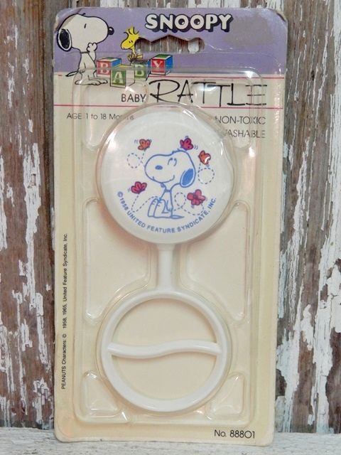 画像1: ct-140909-09 Snoopy / Danara 80's Baby Rattle