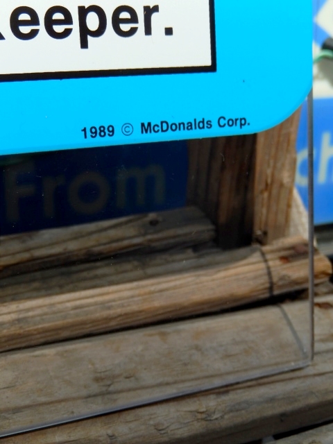 画像: ct-141001-20 McDonald's / 1989 Sneaker Keeper Sign