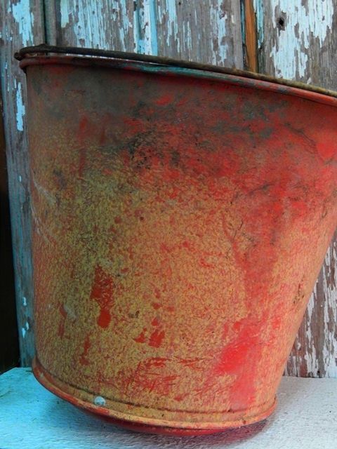 画像: dp-141201-13 Vintage Steel Bucket (FIRE)