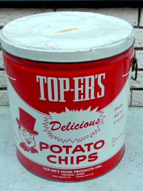 アンティーク缶　ヴィンテージ缶 ⑦ POTATO CHIPS ヴィンテージ SEYFERT'S ポテトチップス缶 | アンティーク