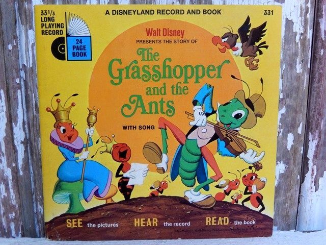 画像1: ct-150519-27 The Grasshopper ant the Ants / 70's Record and Book