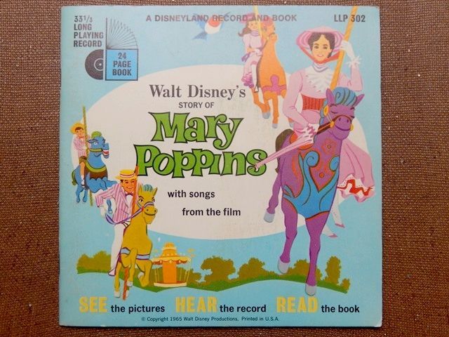 画像1: ct-150818-29 Mary Poppins / 60's Record and Book