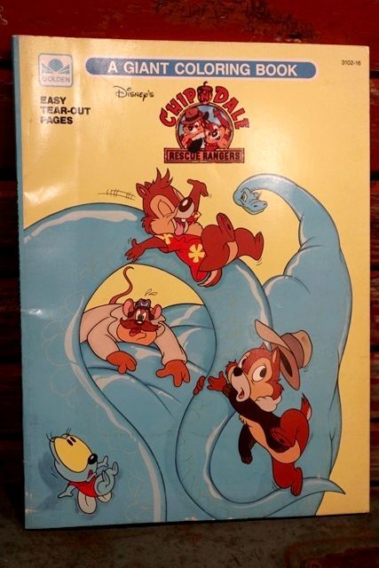ct-1902021-34 Chip 'n Dale Rescue Rangers / 1990's Coloring Book