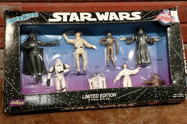 画像1: ct-190905-45 STAR WARS / Justoys 1993 Bendable Figure Set