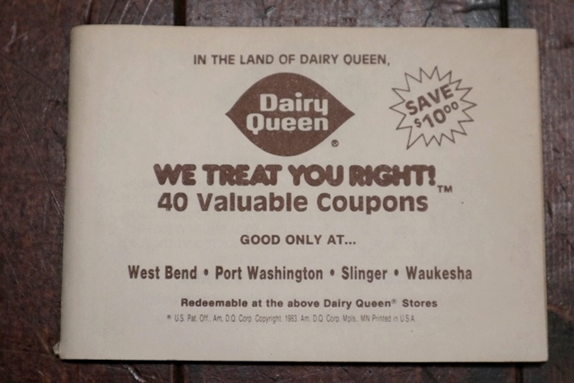 画像1: dp-191211-91 Dairy Queen / 1980's Coupons