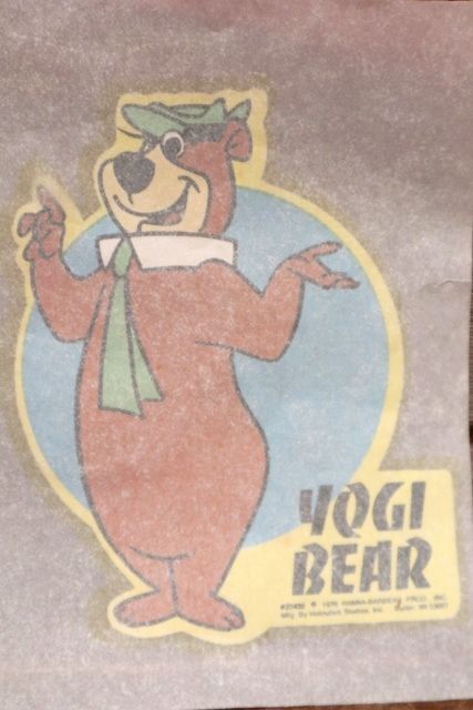 画像2: ct-201114-62 Yogi Bear & Boo Boo / 1976 Iron Transfer Sheet
