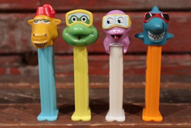 画像1: pz-130917-04 Crazy Animals / PEZ Dispenser Set