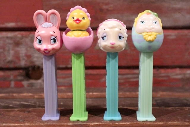 pz-130917-04 Easter / 2000's PEZ Dispenser Set of 4 - Jack's