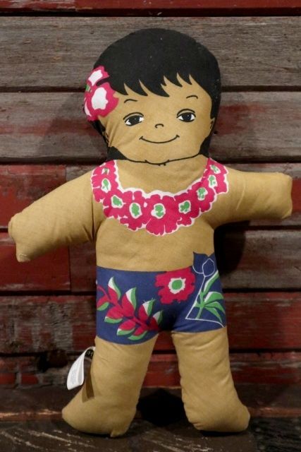 画像1: ct-210401-31 C&H Sugar / 1970's Hawaiian Boy Pillow Doll (D)