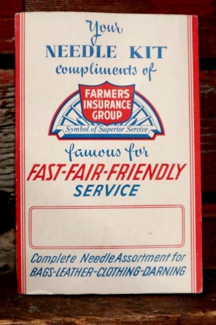 画像1: dp-210701-03 FARMERS INSURANCE GROUP / Vintage Needle Kit Book