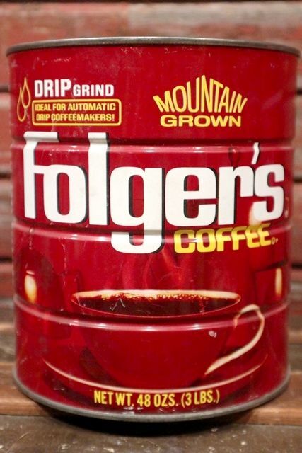 画像1: dp-210801-24 Folger's Coffee / 48 OZS.(3LBS.) Tin Can