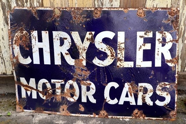 画像1: dp-210901-36 CHRYSLER MOTOR CARS 1920's-1930's Sign