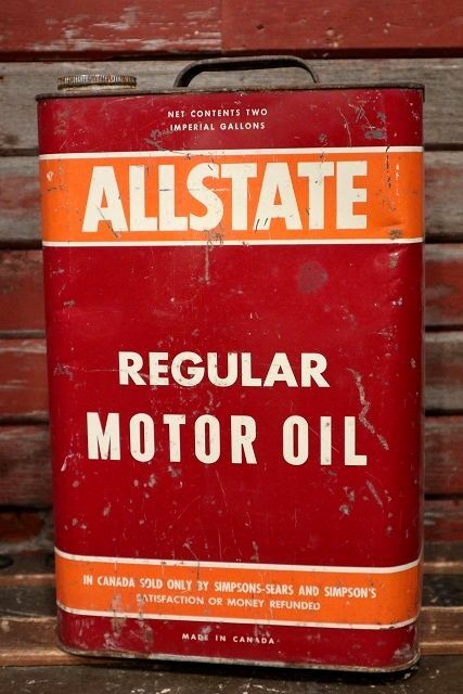 画像1: dp-220301-48 ALLSTATE MOTOR OIL / "CANADA"  2 1/2 U.S. Gallons Can