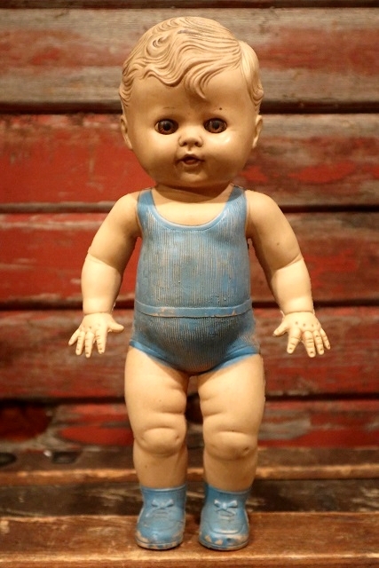 画像1: ct-220401-36 SUN RUBBER / 1950's Rubber Doll