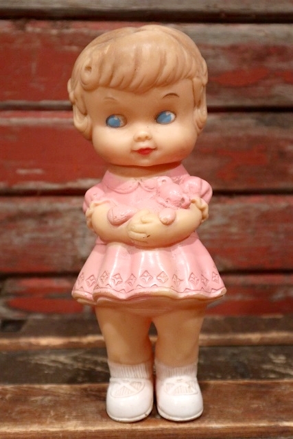 画像1: ct-220401-37 EDWARD MOBLEY / 1962 Girl Rubber Doll