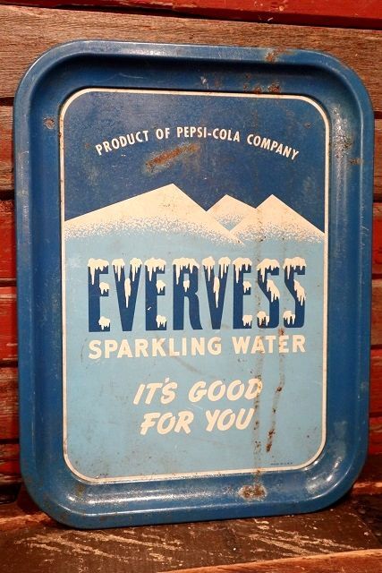 画像1: dp-220401-289 EVERVESS SPARKLING WATER / 1950's Serving Tin Tray