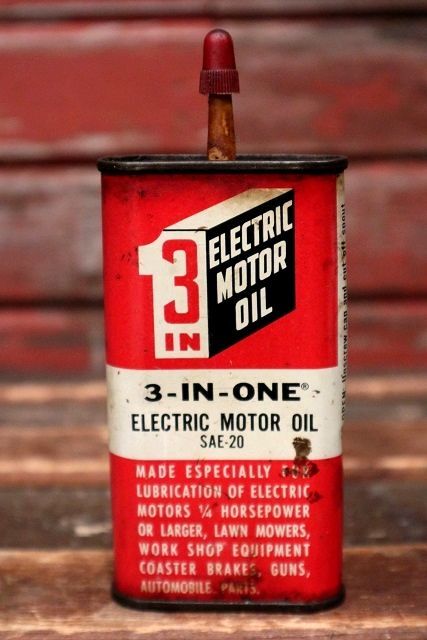 画像1: dp-220401-155 3-IN-ONE / ELECTRIC MOTOR OIL Vintage Handy Can