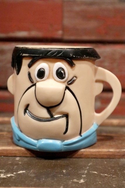 画像1: ct-211210-04 Fred Flintstone / 1960's Plastic Mug