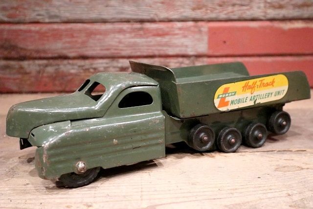 画像1: dp-220601-14 BUDDY L / 1940's-1950's U.S.ARMY HALF TRUCK