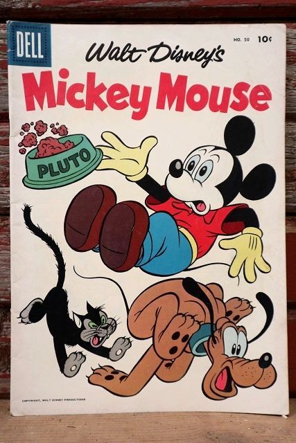 画像1: ct-220401-01 Mickey Mouse / DELL 1956 Comic