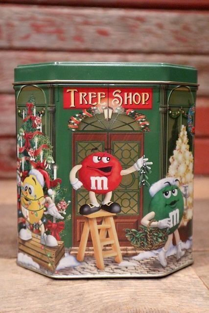 画像1: ct-220601-01 MARS / M&M's 2000 Christmas Village Series Number 11 Canister Can