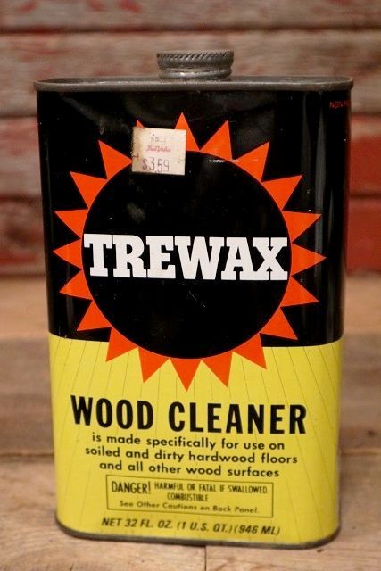 画像1: dp-220901-95 TREWAX / WOOD CLEANER Vintage Tin Can