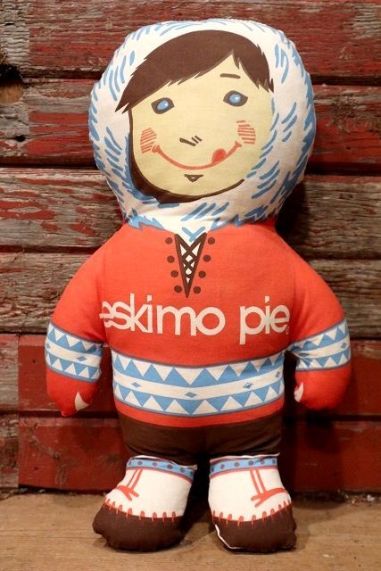 画像1: ct-221001-22 Eskimo Pie / Eskimo Boy 1970's Pillow Doll