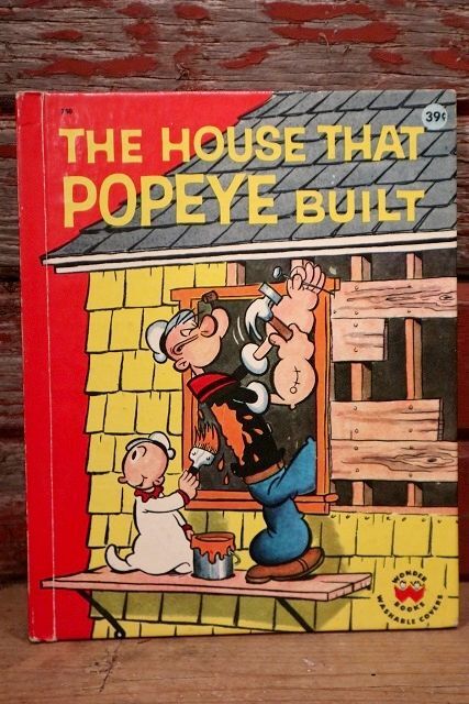 画像1: ct-220901-13 Popeye / Wonder Book 1960 "The House That Popeye Build" Picture Book