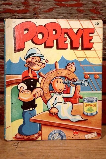 画像1: ct-220901-13 Popeye / Wonder Book 1955 Picture Book