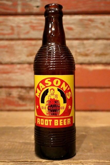 画像1: dp-221101-65 MASON'S ROOT BEER / 1950's 10 FL. OZS Bottle