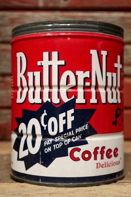 画像1: dp-221101-79 Butter-Nut Coffee / Vintage Tin Can