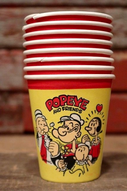 画像1: ct-220901-13 Popeye / 1978 Paper Cups