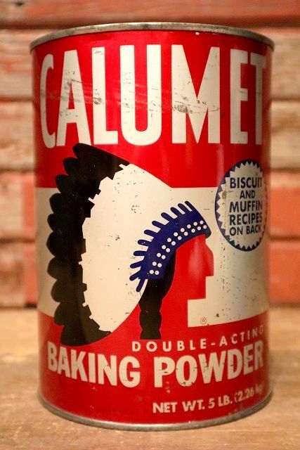 画像1: dp-230101-21 CALUMET / Vintage Baking Powder Can